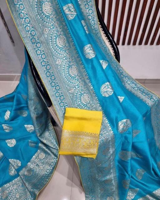 Sabella beautiful gold zari weaving on soft Vol 2 buy banarasi silk saree online india