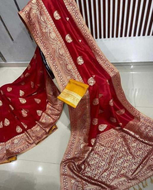 Sabella beautiful gold zari weaving on soft Vol 2 buy banarasi silk saree online india