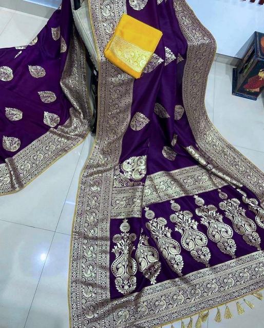 Sabella beautiful gold zari weaving on soft Vol 2 buy banarasi silk saree online india