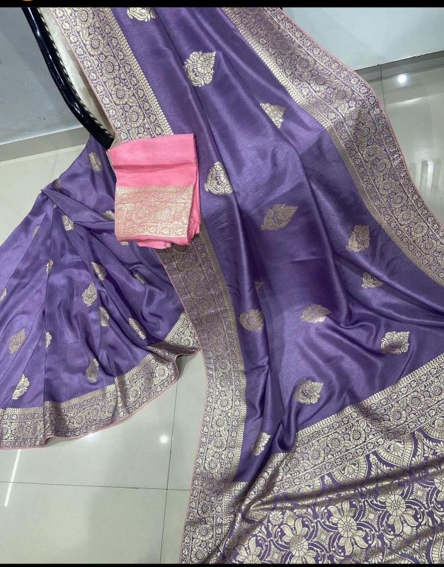 Sabella beautiful gold zari weaving on soft Vol 2 buy banarasi silk saree online india