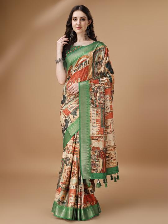 Sabella Mughal Tussar 01 types of sarees in india pdf