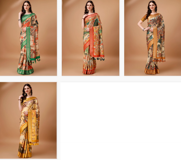Sabella Mughal Tussar 01 types of sarees in india pdf