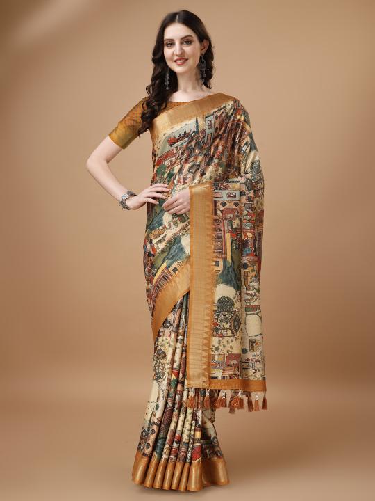 Sabella Mughal Tussar 01 types of sarees in india pdf