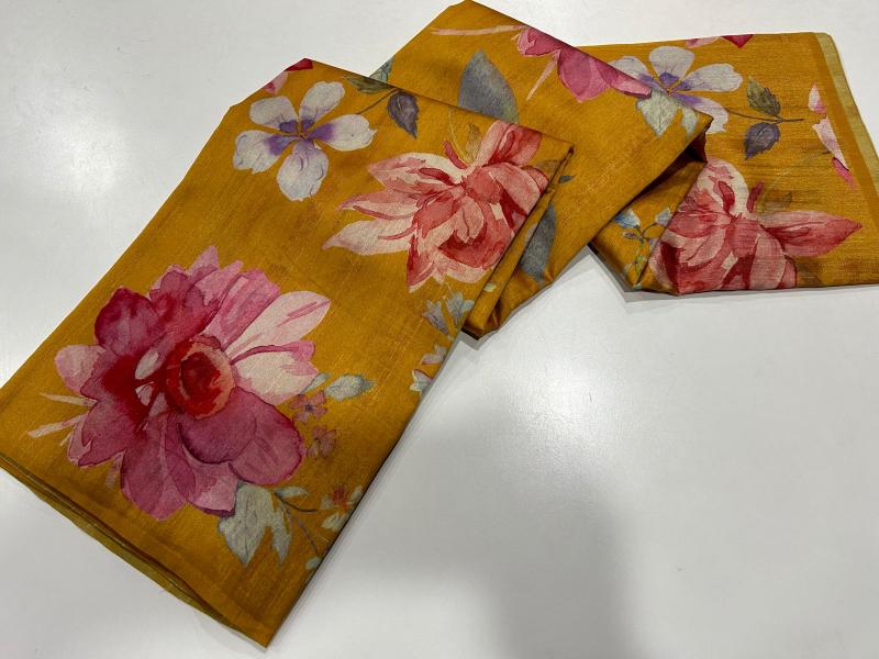 Sabella Premium and superior semi desi soft and smooth tussar saree fab india