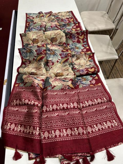Sabella Premium and superior semi desi soft and smooth tussar Vol 2 saree online india