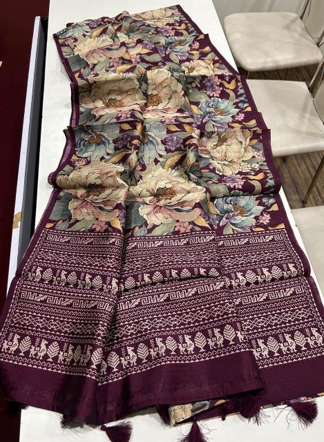 Sabella Premium and superior semi desi soft and smooth tussar Vol 2 saree online india