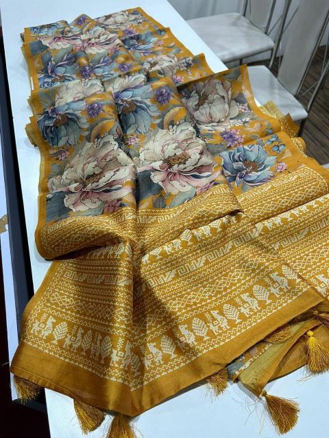 Sabella Premium and superior semi desi soft and smooth tussar Vol 2 saree online india