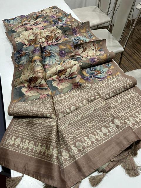 Sabella Premium and superior semi desi soft and smooth tussar Vol 2 saree online india