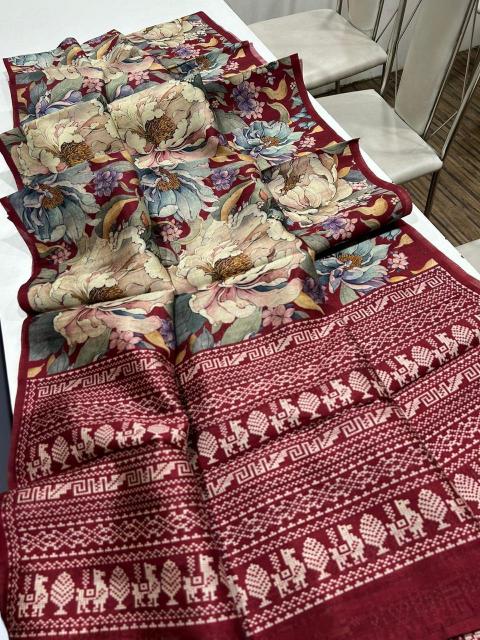 Sabella Premium and superior semi desi soft and smooth tussar Vol 2 saree online india