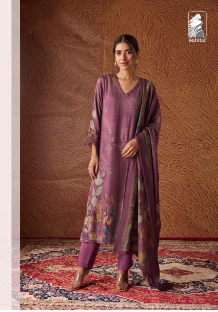 Sahiba Ashmira Digital Print with Hand Work Salwar Kameez Wholesale Catalog