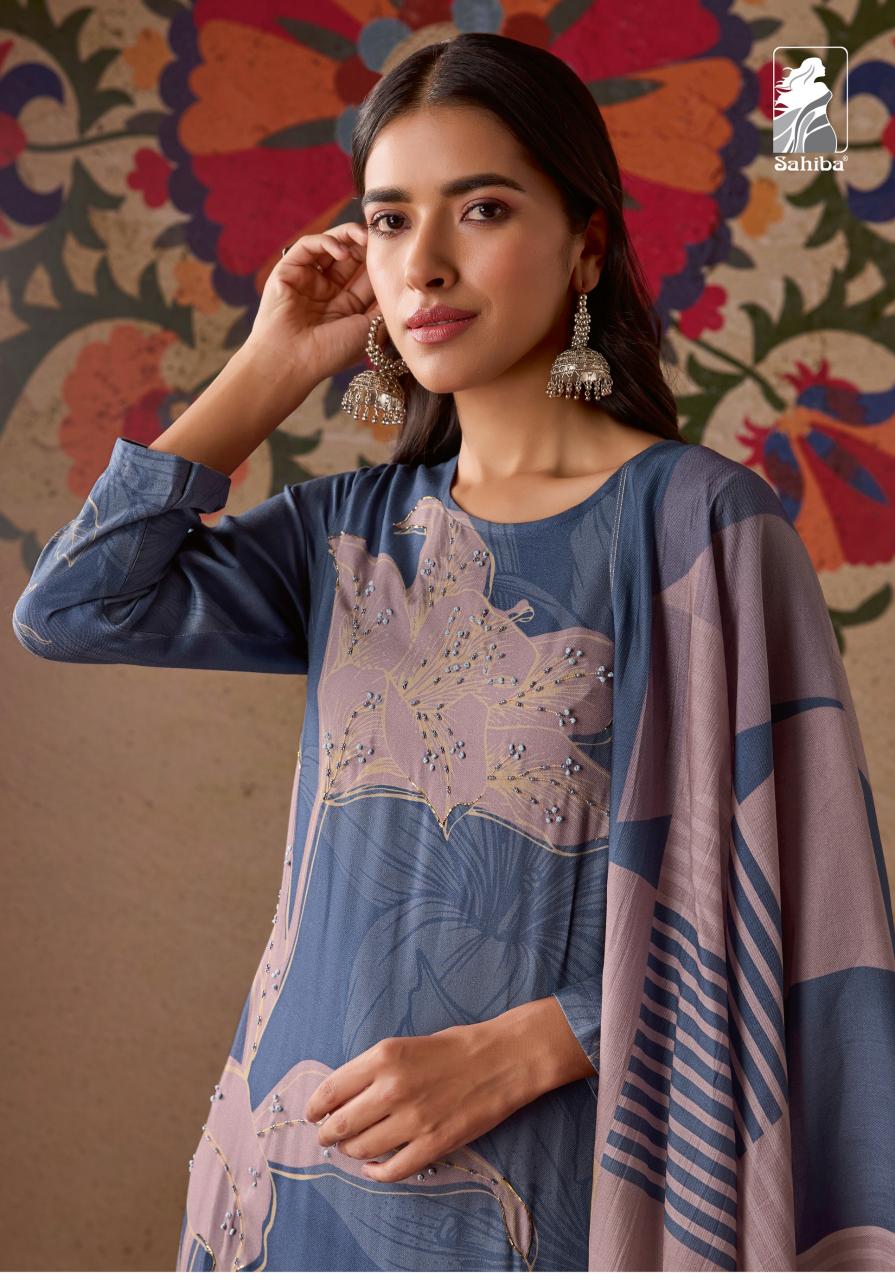 Sahiba Avitri Digital Printed With Hand Work Salwar Kameez Wholesale Catalog