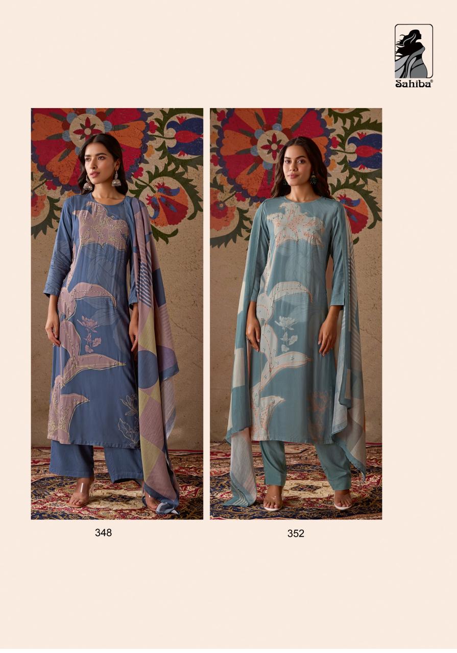 Sahiba Avitri Digital Printed With Hand Work Salwar Kameez Wholesale Catalog