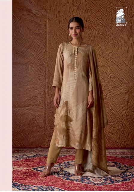 Sahiba Ditvi Digital Print with Emboridery Salwar Kameez Wholesale Catalog
