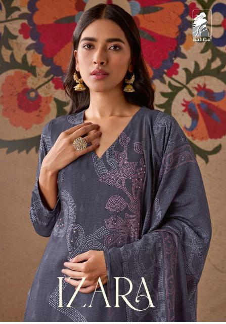 Sahiba Izara Daman Organza Silk Salwar Kameez Wholesale Catalog