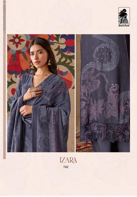 Sahiba Izara Daman Organza Silk Salwar Kameez Wholesale Catalog
