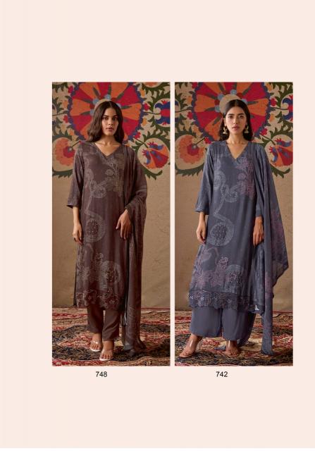 Sahiba Izara Daman Organza Silk Salwar Kameez Wholesale Catalog