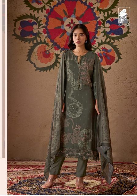 Sahiba Izara Daman Organza Silk Salwar Kameez Wholesale Catalog