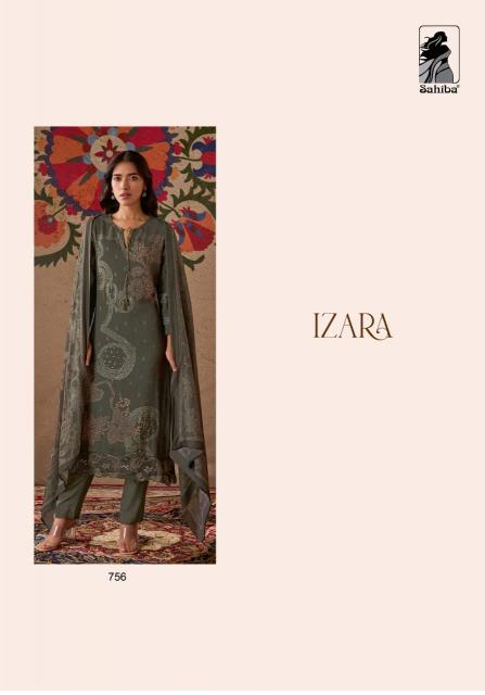 Sahiba Izara Daman Organza Silk Salwar Kameez Wholesale Catalog