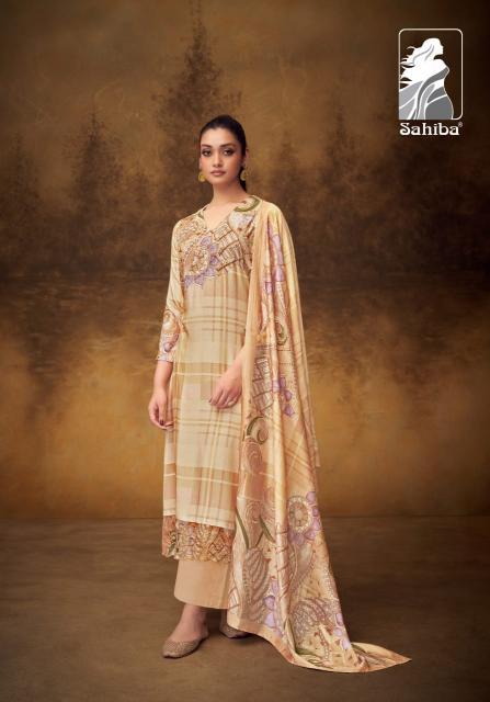 Sahiba Rosemarry Digital Printed With Hand Work Salwar Kameez Wholesale Catalog