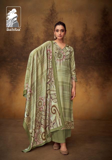 Sahiba Rosemarry Digital Printed With Hand Work Salwar Kameez Wholesale Catalog