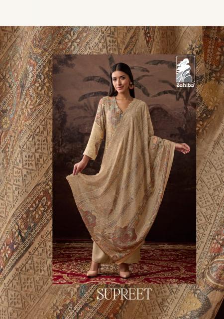 Sahiba Supreet Digital Printed With Hand Work Salwar Kameez Wholesale Catalog 