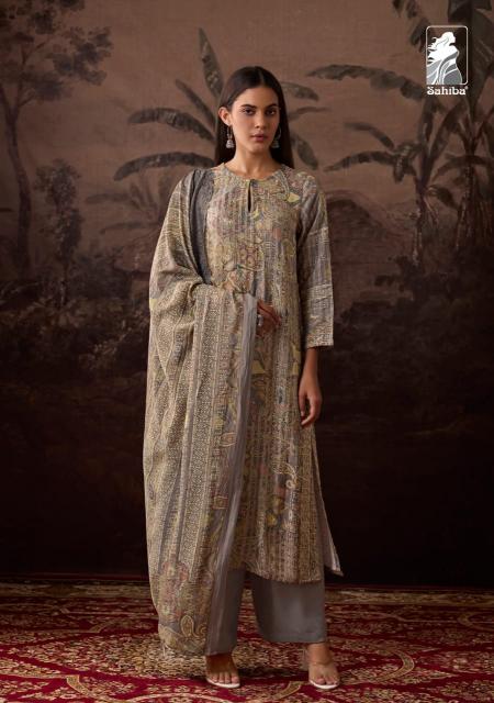 Sahiba Supreet Digital Printed With Hand Work Salwar Kameez Wholesale Catalog 