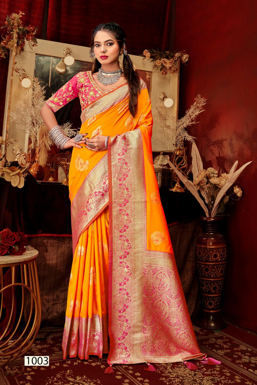 Saroj Mangalgiri silk vol.5 50*600 silk saree  in surat with price wholesale