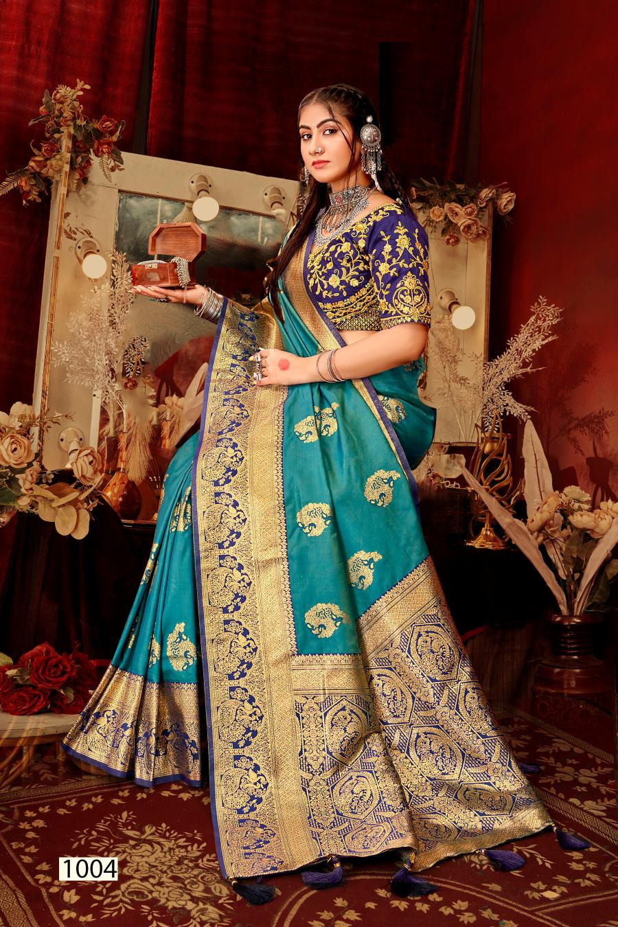 Saroj Mangalgiri silk vol.5 50*600 silk saree  in surat with price wholesale