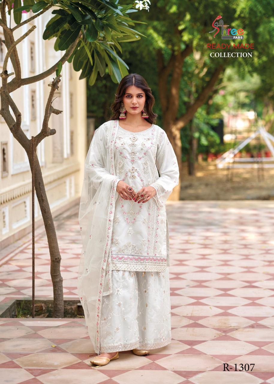 Shree Fabs 1307 organza Salwar Kameez Wholesale Catalog