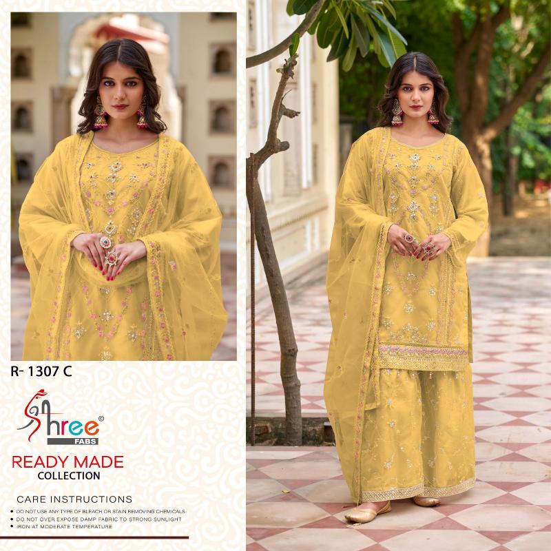 Shree Fabs 1307 organza Salwar Kameez Wholesale Catalog