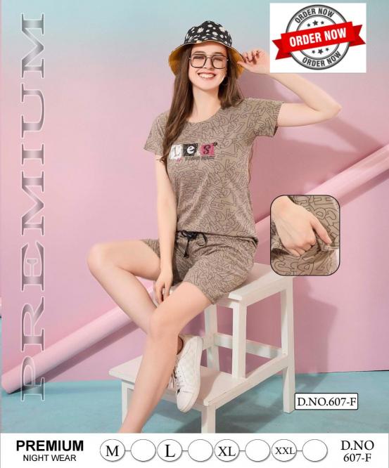 SUMMER SPECIAL SHORTS 2PC VOL.PC-607 Night suits Wholesale catalog