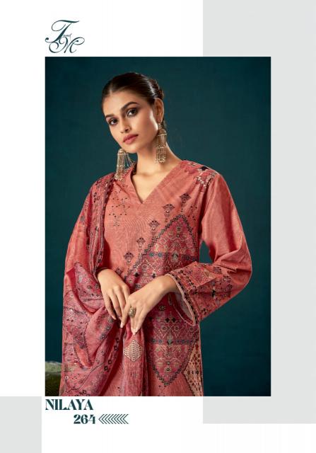 T&M Nilaya Pure Viscose Cordroy Digital Print with Hand work Salwar Kameez Wholesale Catalog