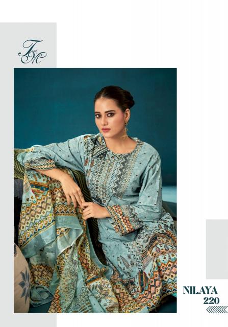 T&M Nilaya Pure Viscose Cordroy Digital Print with Hand work Salwar Kameez Wholesale Catalog