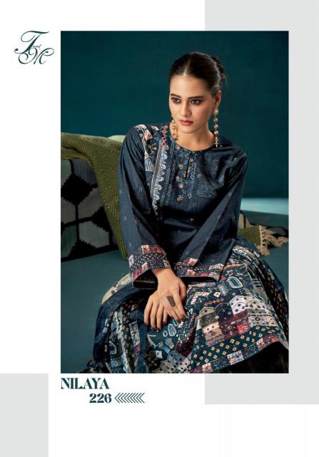 T&M Nilaya Pure Viscose Cordroy Digital Print with Hand work Salwar Kameez Wholesale Catalog