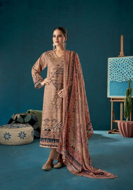 T&M Nilaya Pure Viscose Cordroy Digital Print with Hand work Salwar Kameez Wholesale Catalog