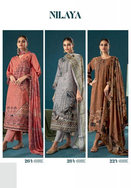 T&M Nilaya Pure Viscose Cordroy Digital Print with Hand work Salwar Kameez Wholesale Catalog