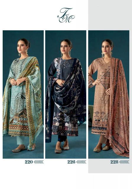 T&M Nilaya Pure Viscose Cordroy Digital Print with Hand work Salwar Kameez Wholesale Catalog