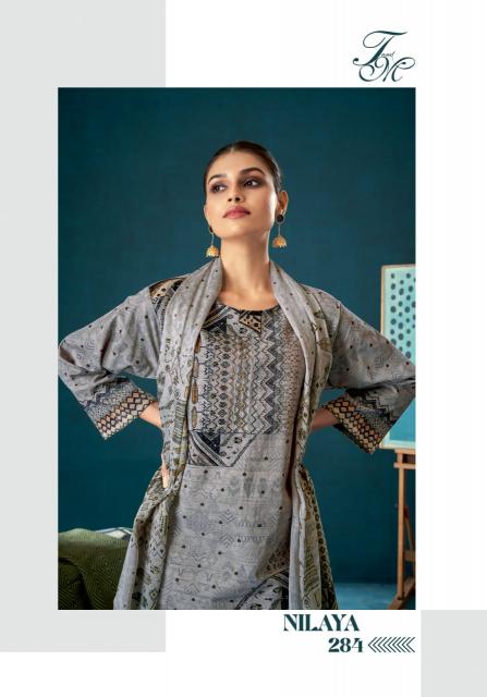 T&M Nilaya Pure Viscose Cordroy Digital Print with Hand work Salwar Kameez Wholesale Catalog