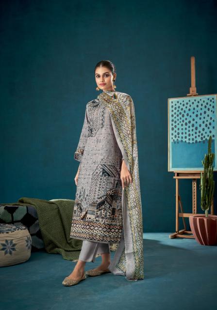 T&M Nilaya Pure Viscose Cordroy Digital Print with Hand work Salwar Kameez Wholesale Catalog