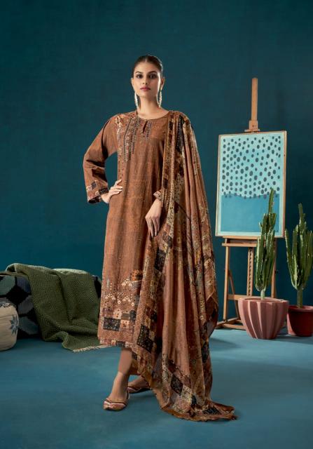 T&M Nilaya Pure Viscose Cordroy Digital Print with Hand work Salwar Kameez Wholesale Catalog