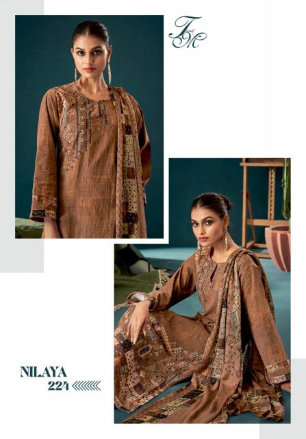 T&M Nilaya Pure Viscose Cordroy Digital Print with Hand work Salwar Kameez Wholesale Catalog