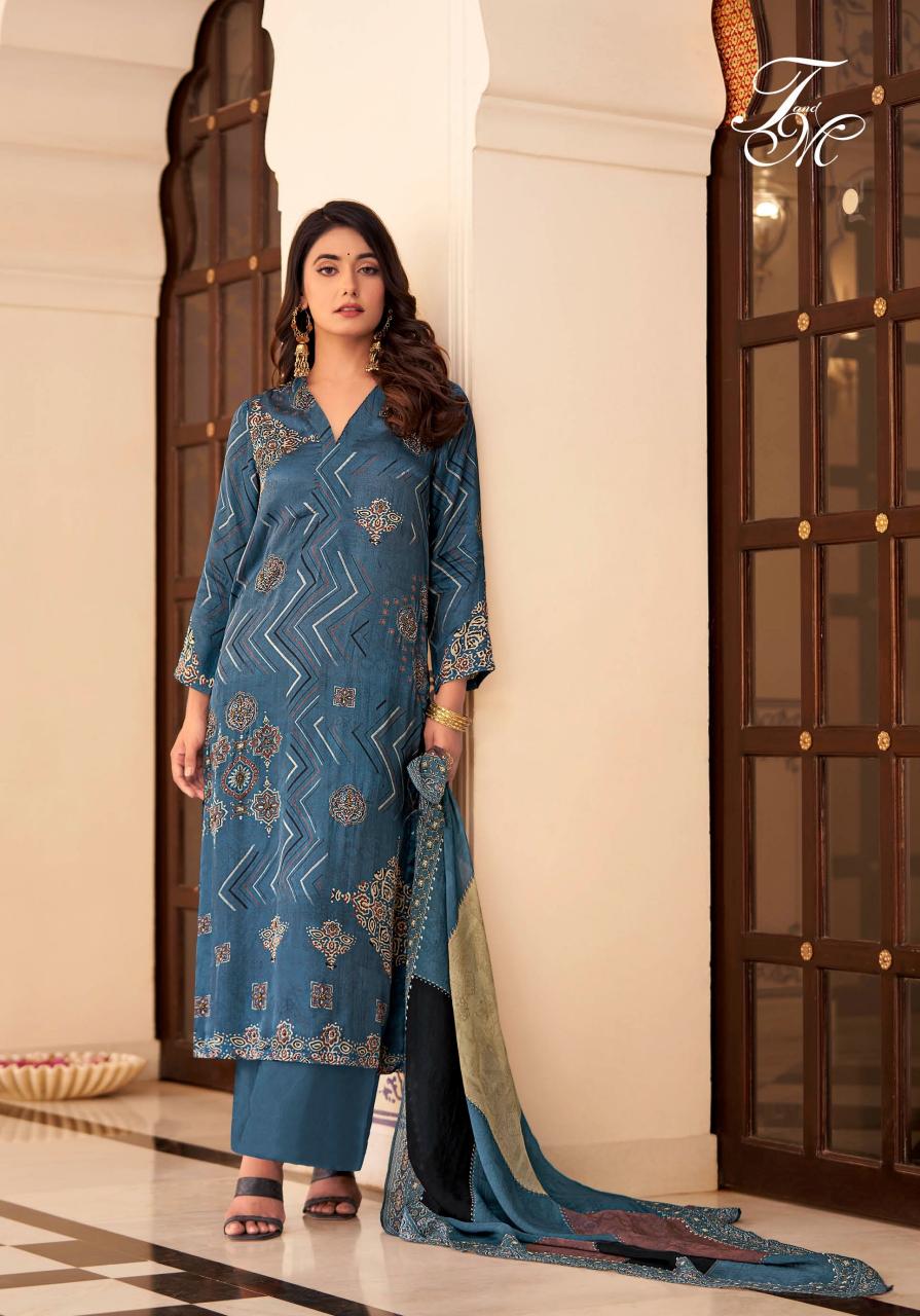 T&M Shikha Pure Muslin Digital Printed Dress Material Collection