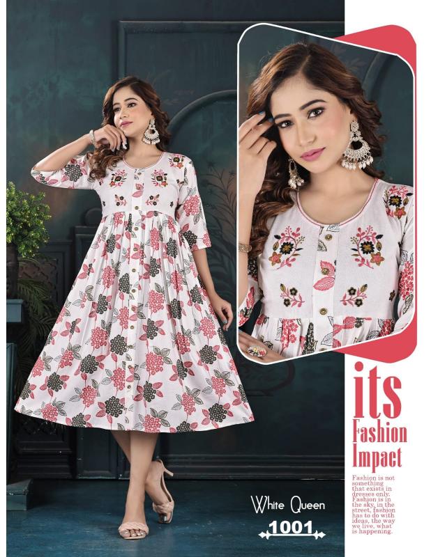 Trendy White Queen Vol 6 online sale of kurtis in india below 400 