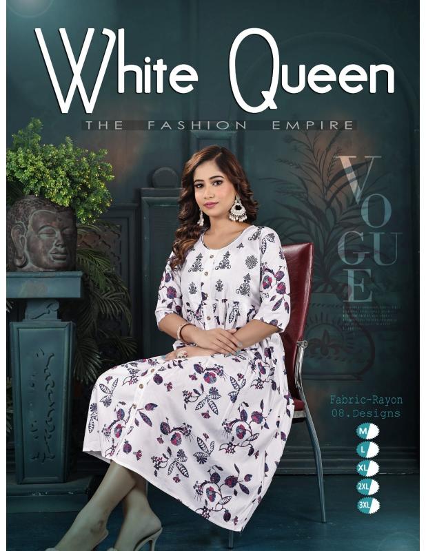 Trendy White Queen Vol 6 online sale of kurtis in india below 400 