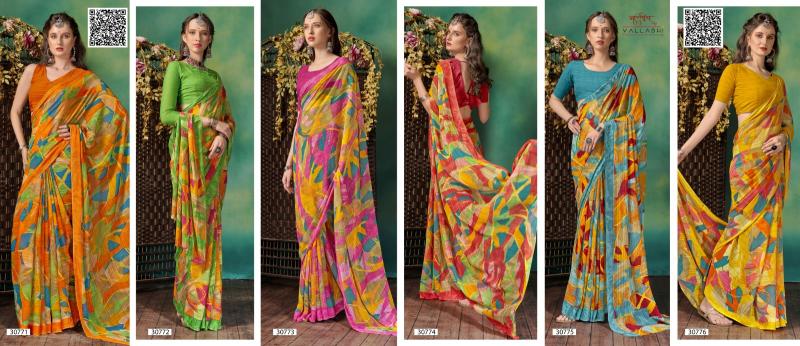 Vallabhi Ivaanka Vol 2 printed georgette sarees online india