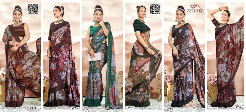 Vallabhi Namasya online georgette saree shopping chennai in india