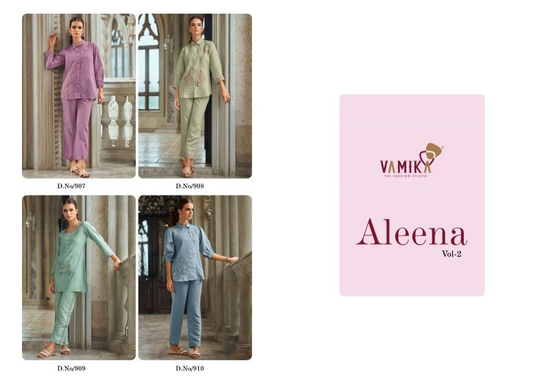 Vamika Aleena Vol 2 (D.NO.907 To 910) Co-Ord Set wholesale catalog
