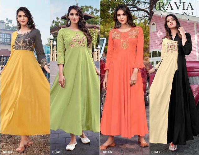 Vardan Designer Ravia Vol 1 w brand kurtis online india