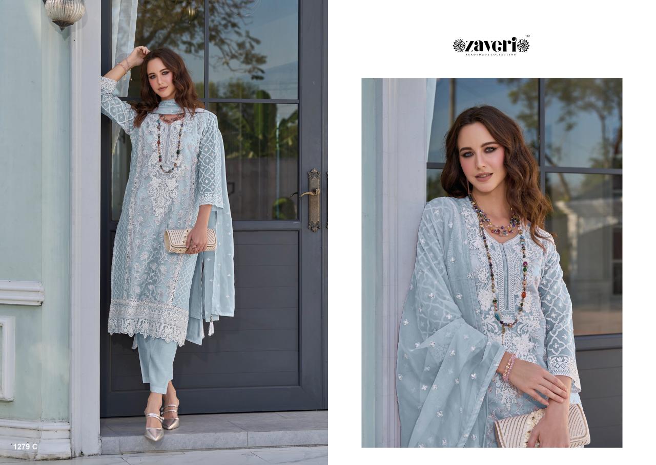 Zaveri Femina Vol 2 Color Edition 1 Soft organza with fancy embroidery Salwar Kameez Wholesale Catalog