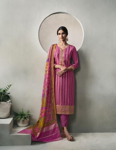 Zisha Glory Crystal weaving jacquard Salwar Kameez Wholesale catalog